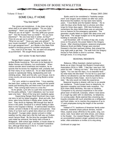 2003 – Winter